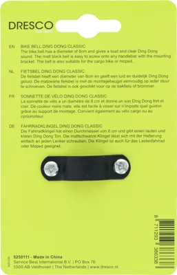 Image de Dresco Bicycle Bell Ding Dong Classsic