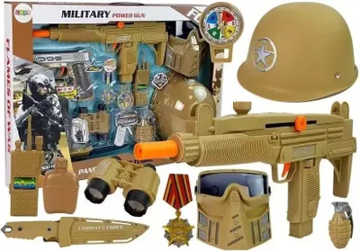 Produktbild von Militär Kit Gewehre Waffen mit Maske Helm Granate Sound