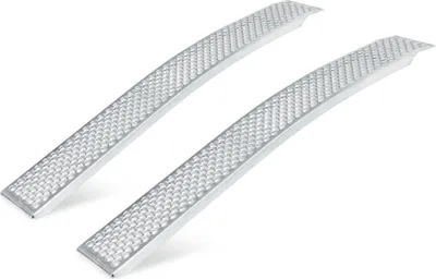 Produktbild von Alu-Auffahrrampe (Paar), gebogen, LxB 1500 x 200 mm, Tragkraft 400 kg/Paar
