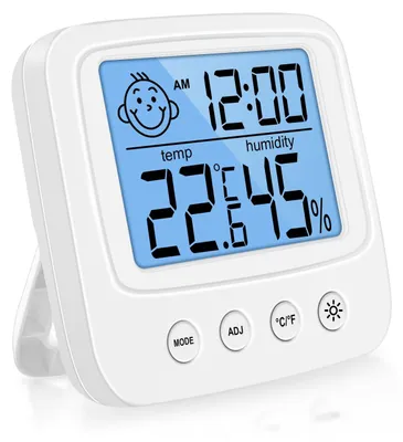 Productafbeelding van Digitale Hygrometer Thermometer voor Binnen, Wit