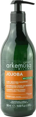 Produktbild von Arkemusa | Lockenshampoo GREEN JOJOBA - 500 ml - Feuchtigkeitspflege - für lockige Haare - revitalisierend