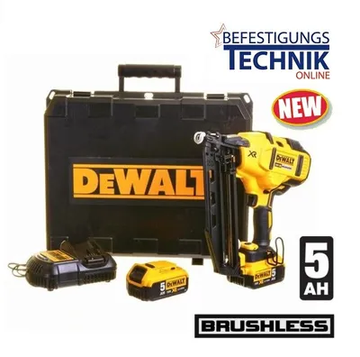 Obrázok produktu pre DEWALT 18V 16Ga 32-63mm 2x5,0Ah bezkartáčová klincovačka DCN660P2