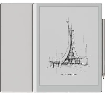Zdjęcie produktu dla Onyx BOOX Go 10.3 (Gen 2) Lumi, 26,2 cm (10.3"), E papier, 2480 x 1860 px, PDF, DjVu, CBR, CBZ, EPUB, EPUB3, AZW3, MOBI, TXT, DOC, DOCX, FB2, CHM, RTF, HTML, PRC, PPT, PPTX, WAV, MP3, PNG, JPG, BMP, TIFF
