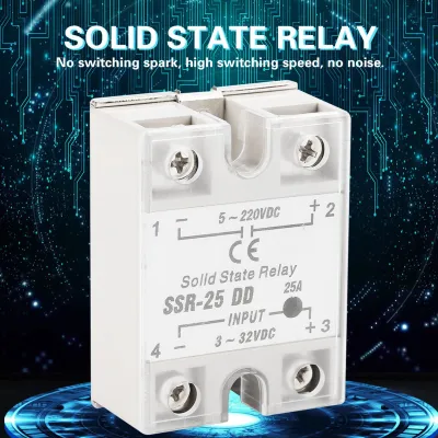 Obrázok produktu pre Relé, SSR-25 relé, polovodičové relé, SSR-25 polovodičové relé, 25A polovodičové relé
