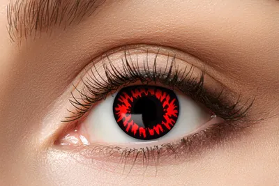 Produktbild von Farbige Linsen, wöchentlich, 7 Tage, Roter Wolf, Werwolf, Halloween-Ball