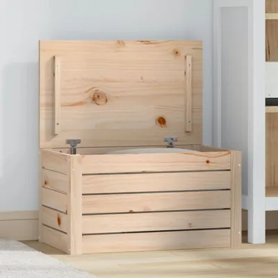 Produktbild von vidaXL Truhlica 59,5x36,5x33 cm z masívneho dreva borovice