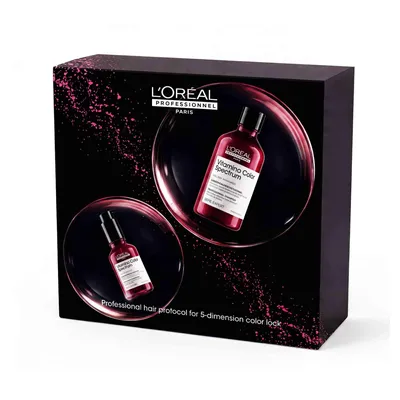 Productafbeelding van L'Oréal Professionnel Serie Expert Vitamino Color Spectrum Duo Geschenkset: Shampoo 300 ml + Glansserum 50 ml