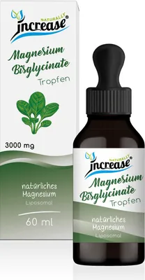 Produktbild von Liposomale Magnesium Bisglycinate Tropfen hochdosiert - (90.000mg Magnesium Bisglycinate pro Packung) 3000mg Magnesium Bisglycinate pro Tagesdosis