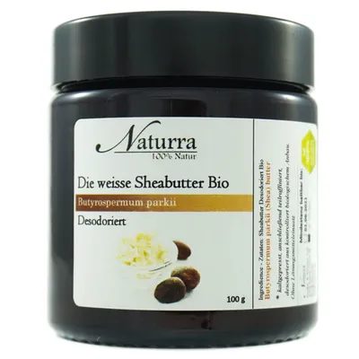 Bio Sheabutter 100g weiß raffiniert desodoriert vegan Hautpflege Naturkosmetik