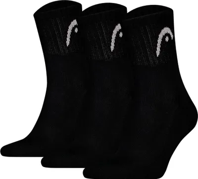 Produktbild von HEAD Unisex Socken, 3er Pack - All Sports Training Short Crew, Sportsocken, Logo, einfarbig Schwarz 39-42