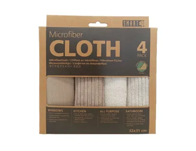 Produktbild von Smart Microfaser Reinigungsreinigungen - grauer Beige - 4st