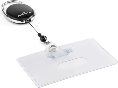 Produktbild von DURABLE Ausweishülle mit Jojo für 1 Karte quer, 890701 schwarz