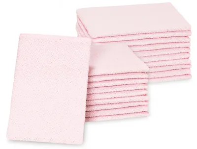 Produktbild von 20er Set Waschhandschuhe, 70% Baumwolle, 30% Polyester, 16x22 cm, rosa, KI-generiertes Bild