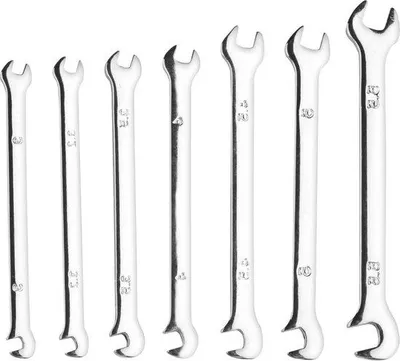 Produktbild von Mini-Schraubenschlüssel-Set 7-teilig 3-5,5mm