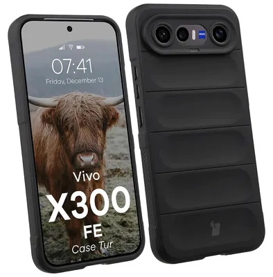 Produktbild von Robuste Handyhülle für Vivo X300 FE, Bizon Case Tur, Schwarz