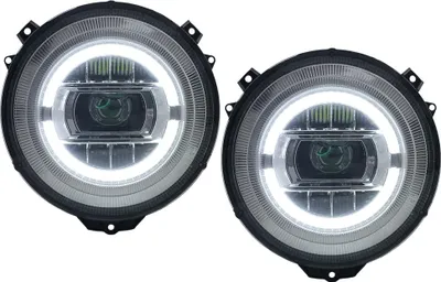 Produktbild von Full LED Scheinwerfer für Mercedes G W463 05-17 Chrom Facelift 2018 Look.