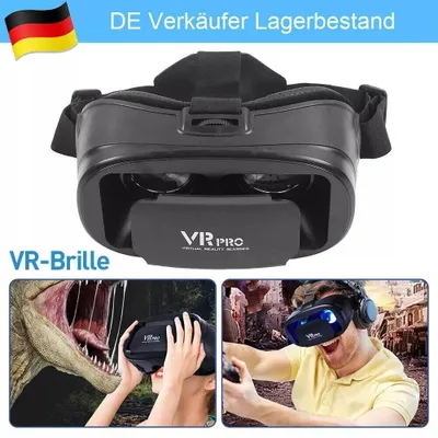Produktbild von VR Brille Virtual Reality Headset 3D 120° für Smartphones Handy für Alle Handys