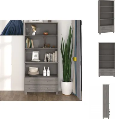 Produktbild von vidaXL Highboard HAMAR Massivholz Kiefer Hellgrau -  Sideboards