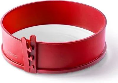 Produktbild von Famanu Springform mit porzellanbeschichtetem Boden - Durchmesser 26 cm - rot