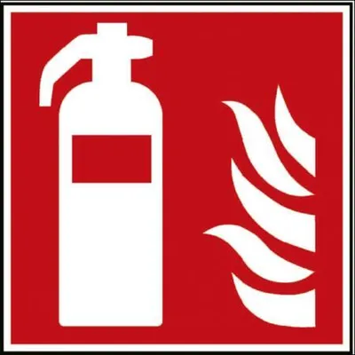 Produktbild von PVC Aufkleber Brandschutzkennzeichen - Feuerlöscher - K1581/88 - BGV A8, DIN 4844 und Arbeitsstättenverordnung 300 x 300 mm