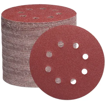 Produktbild von Schleifscheiben 125 mm, 105 Stück, Körnung 40/60/100/150/240/320/600, Aluminiumoxid, für Exzenterschleifer