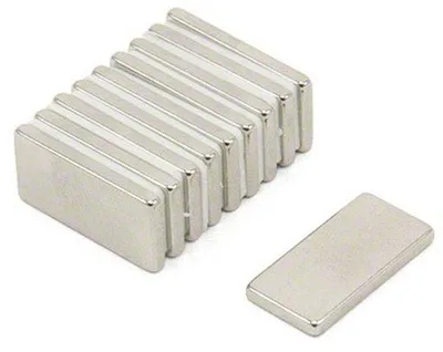 Obrázok produktu pre Silné neodymové magnety 20 x 10 x 2 mm, obdĺžnikové