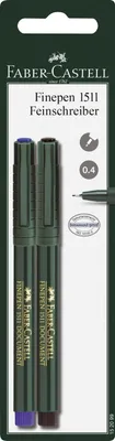 Produktbild von Faber-Castell 152099 Feinschreiber FINEPEN 1511 - 0,4 mm, blau + schwarz