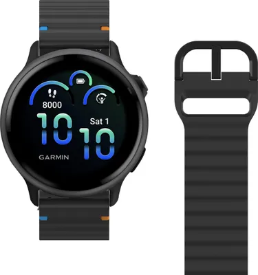 Image de Bracelet ActiveFlex pour Garmin Vivoactive 6/Vivoactive 5, noir