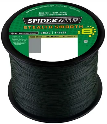 Produktbild von SPIDERWIRE Stealth Smooth x8, 2000m, 0,29mm, 26.4kg / 58,2lbs, moosgrün, Rund Geflochtene Angelschnur, 1515611