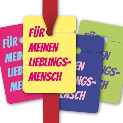 Produktbild von 8 liebevolle Geschenkanhänger: Für meinen Lieblingsmensch