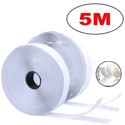 Obrázok produktu pre Suchý zips, samolepiaci, univerzálne použitie, 50 mm, biely, 5 m