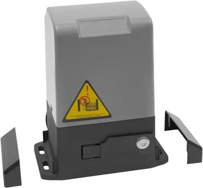 Obrázok produktu pre Automatický pohon posuvných brán - motor 370W, 110V - pre brány do 600 kg - pre brány do 12 metrov - 2 diaľkové ovládače - vodotesné (IP44) - čierna farba