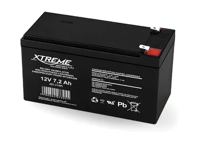 Obrázok produktu pre Akumulátor gelový 12V/7,2Ah RT1272 (150x95x60mm)