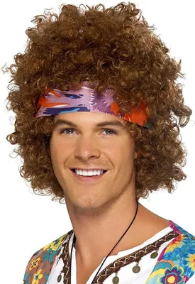 Produktbild von Set Hippie Perücke - für Faschings Karnevalskostüm
