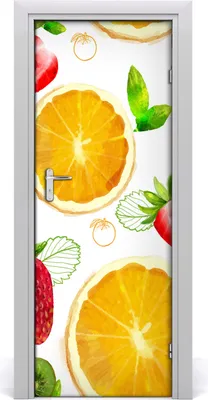 Produktbild von Tulup Türaufkleber 75x205 cm Dekorative Aufkleber Selbstklebend Wasserdichte Tapete Abnehmbar Schlafzimmer Wohnzimmer Wohnkultur - Obst