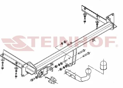 Produktbild von Z547377 Anhängerkupplung passend für OPEL Astra III (H) 10/2004-2014 starr