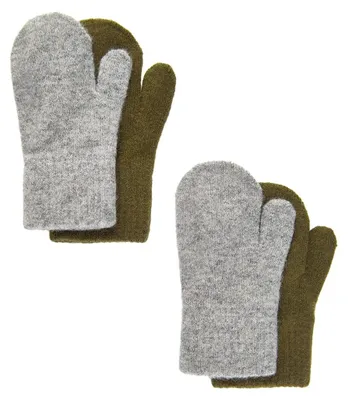 Produktbild von Omgoods – Kinderhandschuhe aus Wolle in Olivgrün