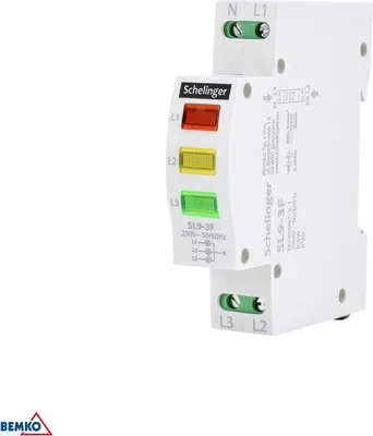 Obrázok produktu pre LED signálne svetlo SL9 3-fázové Schelinger