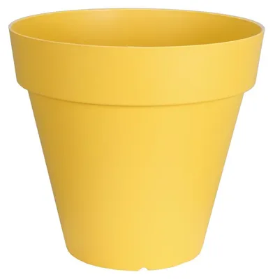 Image de Pot de fleurs Soleilia Rond D59cm - H54cm - 83L - Jaune - Fabrication Française