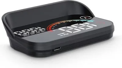 Immagine prodotto di Display a proiettare sul parabrezza, con GPS, indicatore di velocità e contagiri – Adatto a tutti i tipi di veicoli