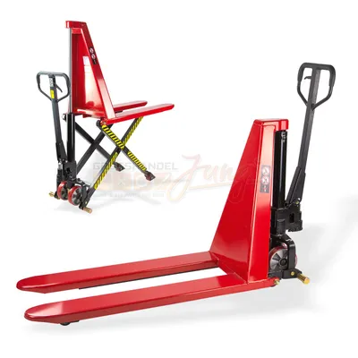Produktbild von Scherenhubwagen Hubwagen Handhubwagen Transportwagen 1000 kg Gabelhöhe 82 cm