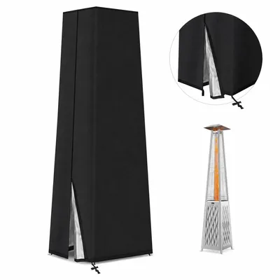 Produktbild von Heizstrahler Abdeckung 221cm, wasserdichte Schutzhülle aus 210D Oxford Stoff, UV Schutz Outdoor Hülle für Terrassenheizer & Garten