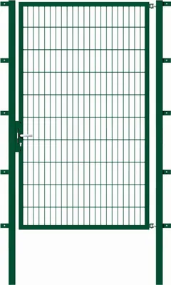 Produktbild von Alberts Einzeltor Flexo mit Zubehör, zum Einbetonieren, grün, Breite 125 cm, Höhe 200 cm