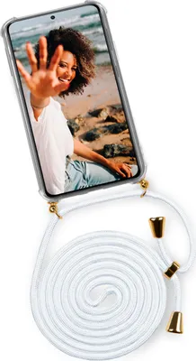 Produktbild von TWIST-Case + TWIST-Cord für Samsung Galaxy S21, Farbe:Marshmallow (Gold)
