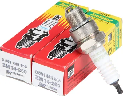 Image de Bougie d'allumage BERU ZM14-260 Isolator Spezial, 2 pièces pour Simson MZ/MUZ