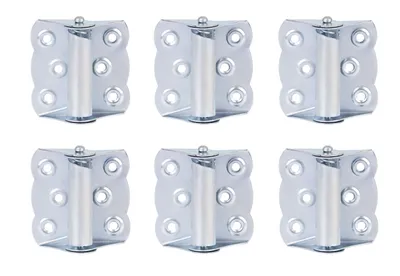Produktbild von Alberts 6 x Scharnier 70x65x22 mm verzinkt selbstschließend stabiles Möbelband Winkelband