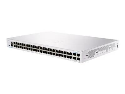 Zdjęcie produktu dla Cisco CBS250-48T-4X-EU, Zarządzany, L2/L3, Gigabit Ethernet (10/100/1000), Możliwości montowania w stelażu