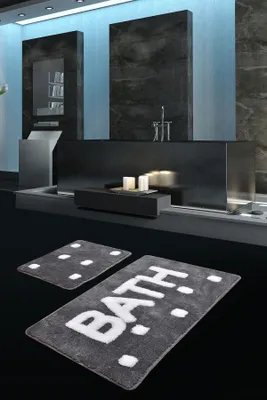 Immagine prodotto di Mijolnir, Bath- CHL4350, fumo, tappetini da bagno, 1450 gr/m², 100%.poliacrilico