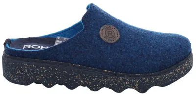 Produktbild von Rohde Damen Pantoffeln Hausschuhe Softfilz Foggia 6120, Größe:36 EU, Farbe:Blau