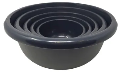 Produktbild von 5x Curver Rundschüssel 1,3L 2,5L 4L 6,3L 10,5 L anthrazit Schüssel Kunststoff